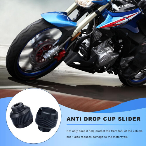 Motorcycle Fork Sliders Front Fork Crash Protectors for Moped Scooter Damage Protection Black 1