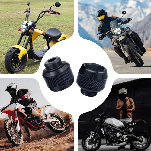 Motorcycle Fork Sliders Front Fork Crash Protectors for Moped Scooter Damage Protection Black 2