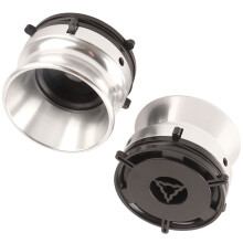 Set van 2 10 inch aluminium NAB haspeladapters voor-zilver