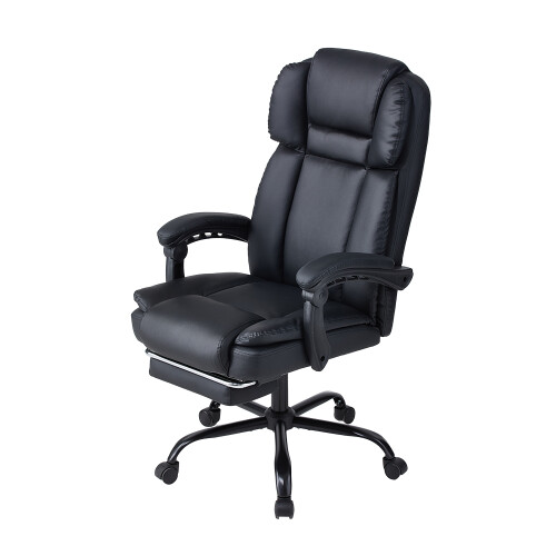 Living And Home Height-Adjustable Swivel Office Chair with Massage & Heating