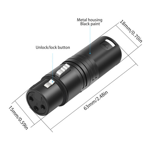 Locking Male to Female Construction Studio Grade Adapters 2