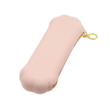 Reise-Make-up-Pinselhalter,-Reißverschluss rosa