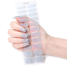 Weihnachtsstil, einfach aufzutragende Gel-Nagelfolien,-59style