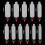60Pcs 3D Silicone Double Nail Forms Mould Sticker Set for Nail 4