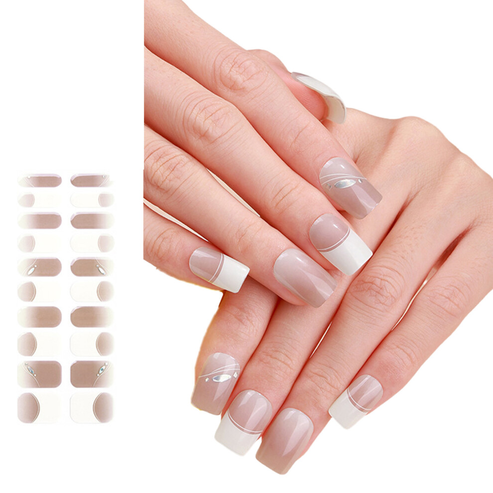 Gels Nail Wraps Semi Cured Nails Polish Wraps Gels-style11