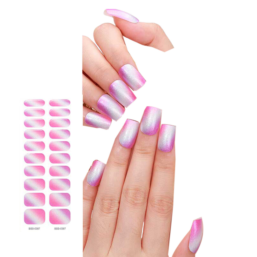 Semi Cured Gels Nails Strips Gels Wraps Nails Polish-style9