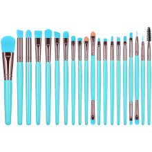 20pcs Fashionable Eyeshadow Brushes Makeup-fluorescent blue