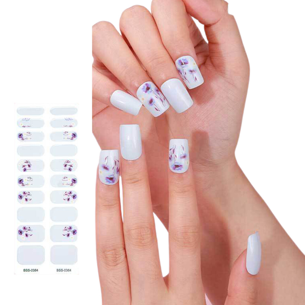 Semi Cured Nails Polish Stickers Gels Nails Stickers-style6