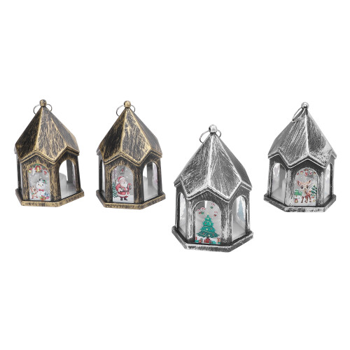4 Stück LED-Weihnachtskerzenlaterne, 1