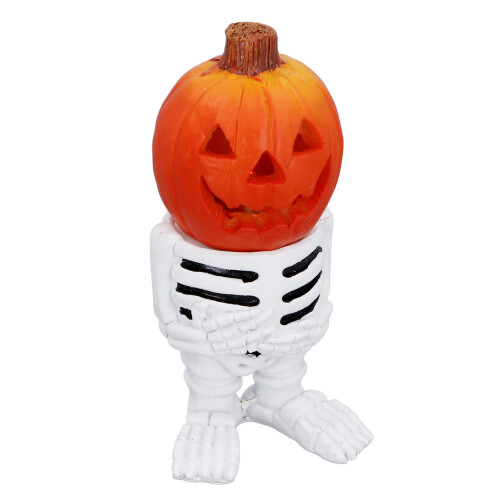 Kürbiskopf-Skelettfiguren, Mini-LED-Beleuchtung, 2