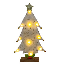 Árbol de Navidad rojo acanalado iluminado: ideal para Navidad, fiestas, cumpleaños, bodas y como accesorio para fotografía.