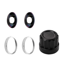 Doppelter Kamera-Objektivschutz-Set, transparent, optisch-Silber