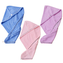 Haarband aus Mikrofaser, Anti-Frizz-Schnelltrocknungskappe, super saugfähiger Turban mit Knopf, ultraweiches, dickes Korallenvlies, ideal für den