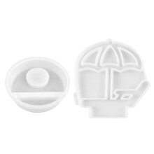 Candle Holder Silicone Molds Beach Chair-with round base