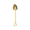 3PCS Coffee Spoon and Fruit Fork Practical Spoons for-Gold 7