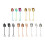 3PCS Coffee Spoon and Fruit Fork Practical Spoons for-Gold 2
