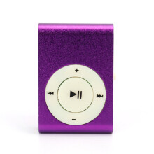 Clip-On-MP3-Player mit erweiterbarem Speichersteckplatz,-Lila