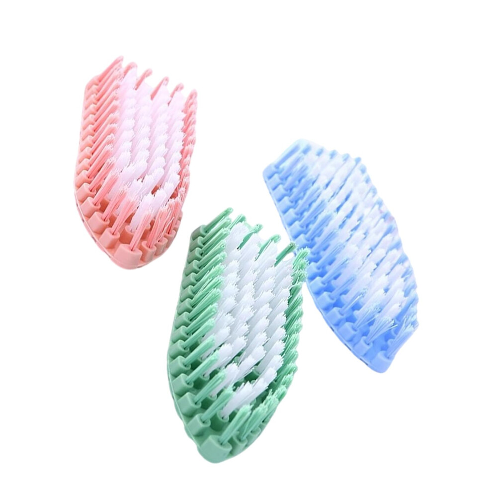 3Pcs Bendable Flexible Soft Bristles Scrub Brush Car Interior Cleaning Crevice Cleaner Auto Use Random Color 9067246306625