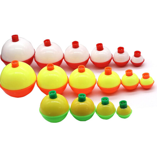 Fishing Float 50 Pcs Floating Bobber Set, Round Float Indicators, Weight 1.4g13.6g, Size 1.95cm 2