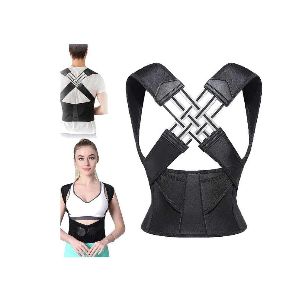 Posture Corrector Adjustable Unisex Back Belt For Lumbar Support And Back Straightener, Office Home Gym Use, XXL Size