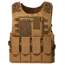Airsoft Vest Multifunctional Molle Plate Carrier Adjustable Breathable Detachable Pockets Outdoor Training Hunting Fishing