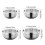Double Layer Snacks Bowl Stainless Steel Dishes for Small-16cm 4