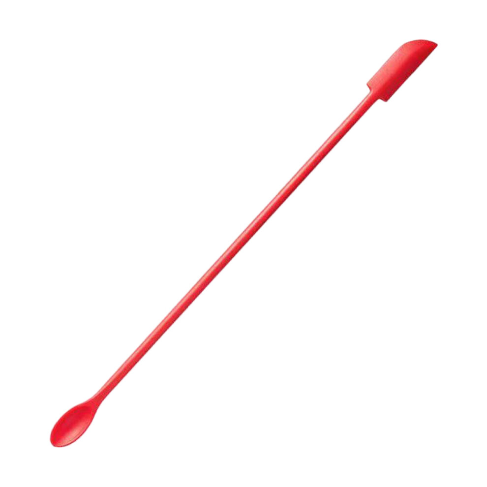 Small Makeup Spatula, Slim Blade and Extended Body for Maximum Reach, Reusable Silicone Scraper with Non Toxic Composition, Effortless Cleaning One Pi