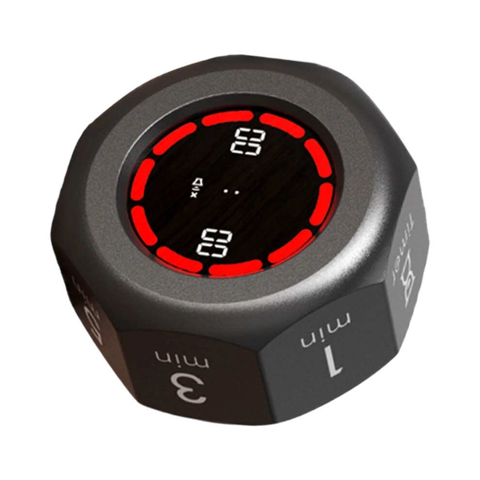 Flipping Visual Gravities Sensors Timer With Lcd Screen- Black 7696000922997