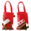 Sacolas de Presente de Natal, Sacolas de Presente Reutilizáveis com Design Natalino Delicado para Pequenos Presentes, Perfeitas para Decoração e 1
