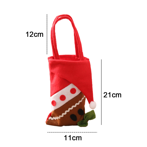 Sacolas de Presente de Natal, Sacolas de Presente Reutilizáveis com Design Natalino Delicado para Pequenos Presentes, Perfeitas para Decoração e 1