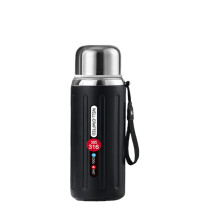 Stainless Steel Insulated Bottle With Cup and Carry-Black 600ml