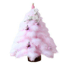 Eco-friendly Christmas Delight, Mini Pink Christmas Tree, Non-deformable And Environmentally Friendly, Lightweight And Portable, Ideal For Traveling,