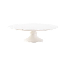 Smooth Front Easy to Cleaning Ceramic Cake Display-12 inches