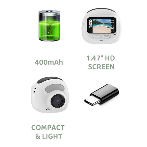 Camcorder im Taschenformat mit mehreren Filtern, einfach-128G 2