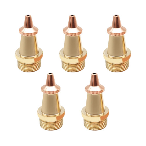 5Pcs Welding Nozzle Welding Torch Handheld Nozzle Red Copper-D