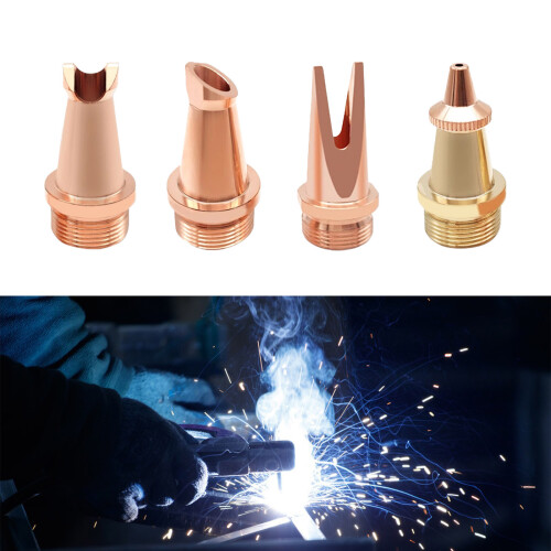 5Pcs Welding Nozzle Welding Torch Handheld Nozzle Red Copper-D 2