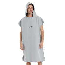 Surfponcho-Bademantel mit Kapuze, saugfähiges, schnelltrocknendes, doppelseitiges Fleece-Handtuch zum Umziehen am Strand oder Schwimmen, schickes