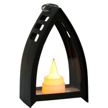 Construcción exquisita y duradera para luz LED blanca cálida, decoración vintage para el hogar con linterna a pilas, diseño decorado con
