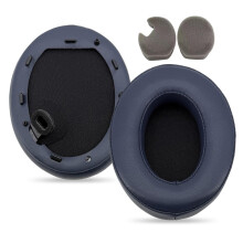 Coussinets d'oreille en peau de mouton à isolation-Bleu