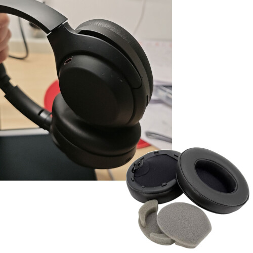 Coussinets d'oreille en peau de mouton à isolation-Bleu 2