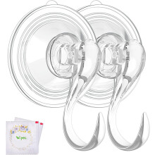 Zuignaphaken, multifunctionele decoratieve hangers, robuuste constructie met herbruikbare vacuümzuignap, krasbestendige oppervlaktebescherming,