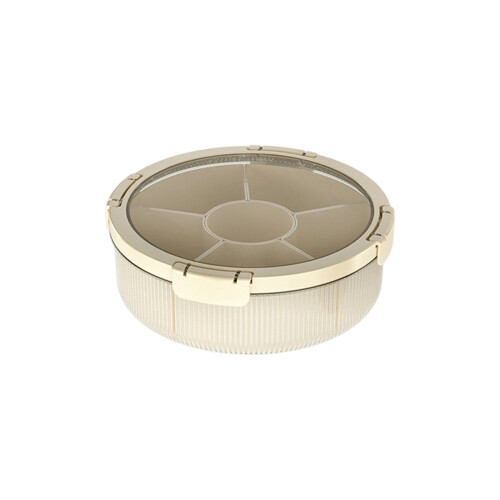 Dust Proof Clear Lid Candy Nut Serving Tray with Multiple-1