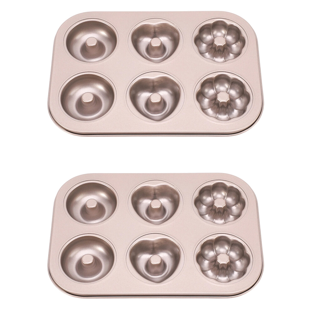 Pack Of 2 Stainless Steel Baking Molds For Even Heat-Love Money 7696000922232