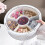 Dust Proof Clear Lid Candy Nut Serving Tray with Multiple-1 2