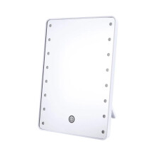 Adjustable Brightness Makeup Mirror With 16 Led Lights, , Touch Screen Control, 360 Rotation For Optimal Viewing, Battery & Usb Dual Supply. P003