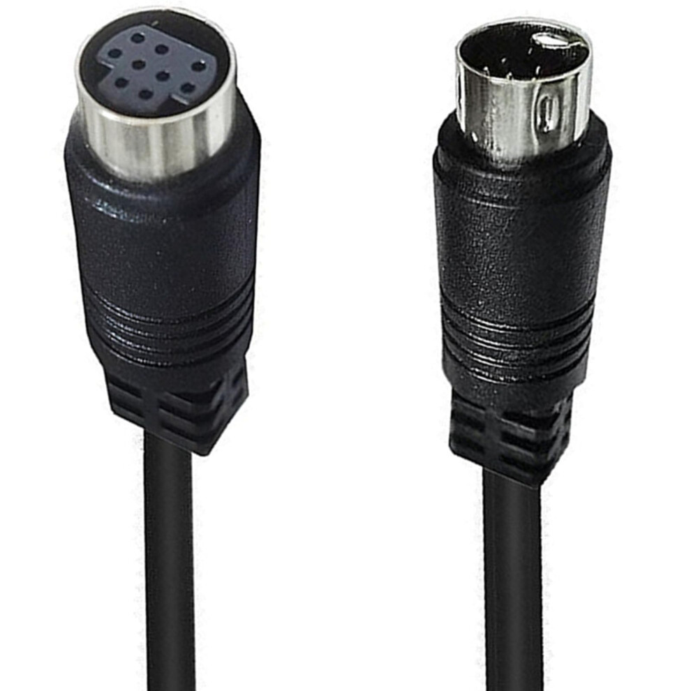 9Pin Svideo Din Extension Cable Straight Or Elbow Small Din 9P Video Cable 9339159643488
