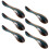 6 Pack Ceramic Soup Spoons With Comfort Ergonomic Handle-A 1