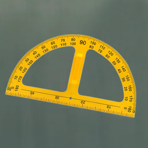 Large Ruler Math Teacher Drawing Tool for Math Geometric Shapes Teacher Triangles Large Protractor Winkelmesser 2