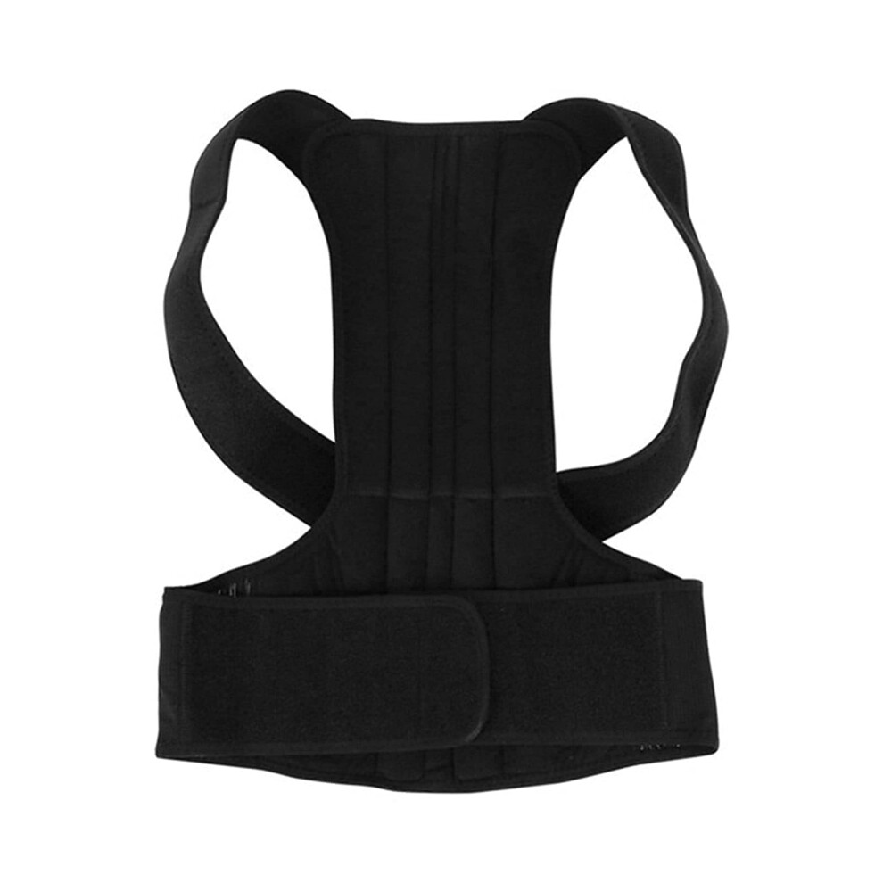 Posture Corrector Adjustable Back Spine Support Adult Humpback Pain Relief Brace Shoulder Belt Medium Basic Color