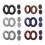 1 paire d'oreillettes pour écouteurs QC35,-Gris 2